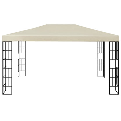 Gazebo con Stringa di Luci LED 3x4 m Crema | homemem39