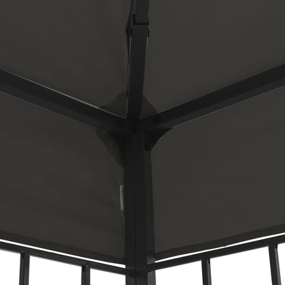 Gazebo con Stringa di Luci LED 3x3 m Antracite | homemem39