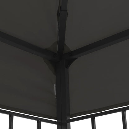 Gazebo con Stringa di Luci LED 3x4 m Antracite | homemem39