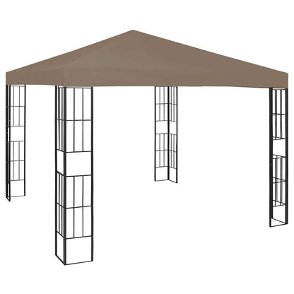 Gazebo con Luci a Stringa LED 3x3 m Grigio Talpa | homemem39