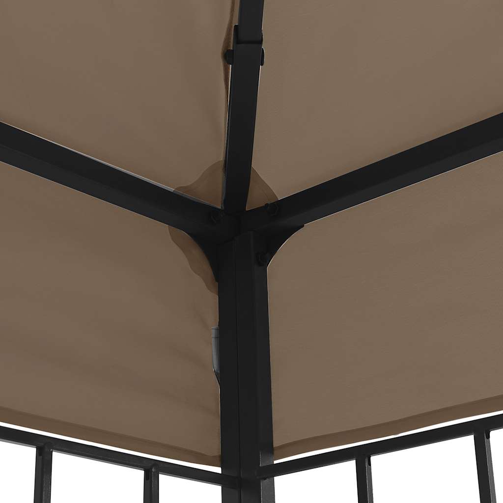 Gazebo con Luci a Stringa LED 3x3 m Grigio Talpa | homemem39