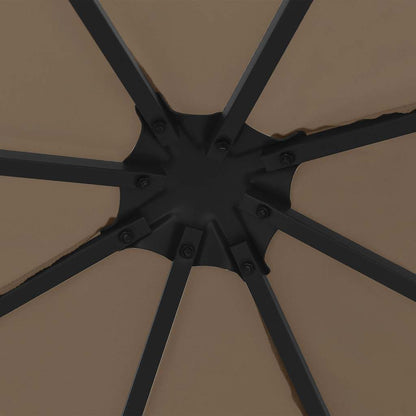 Gazebo con Luci a Stringa LED 3x3 m Grigio Talpa | homemem39