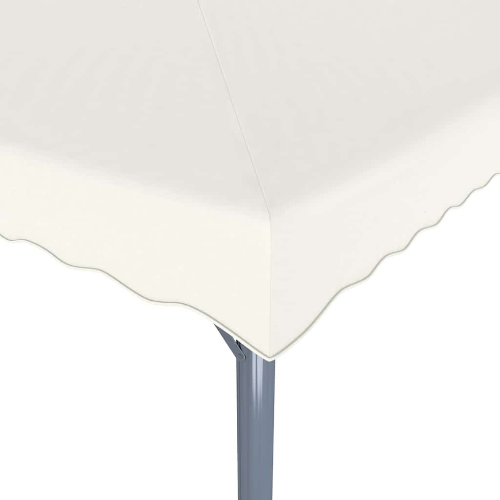 Gazebo con Stringa di Luci LED 400x300 cm Crema in Alluminio