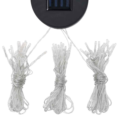 Gazebo con Tende e Stringa di Luci LED 4x3 m Bianco Crema | homemem39