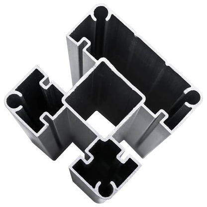 Set Pannelli di Recinzione in WPC 872x186 cm Nero | homemem39