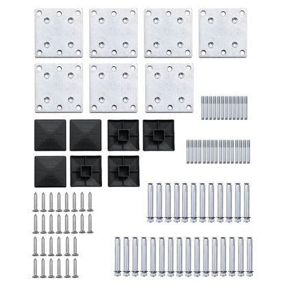 Set Pannelli di Recinzione in WPC 1045x186 cm Nero | homemem39