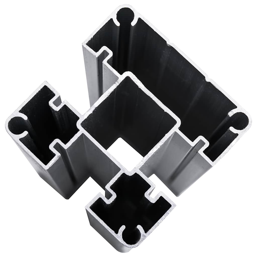 Set Pannelli di Recinzione in WPC 872x146 cm Nero | homemem39