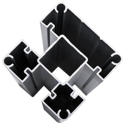 Set Pannelli di Recinzione in WPC 872x146 cm Nero | homemem39