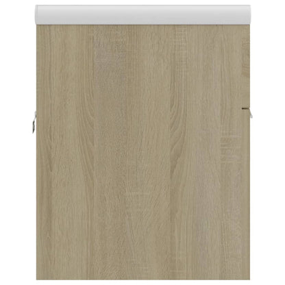 Mobile Bagno con Lavabo Integrato Rovere Sonoma in Truciolato | homemem39