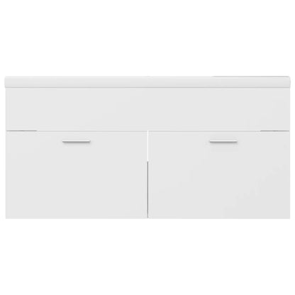 Mobile da Bagno con Lavabo Integrato Bianco in Truciolato | homemem39