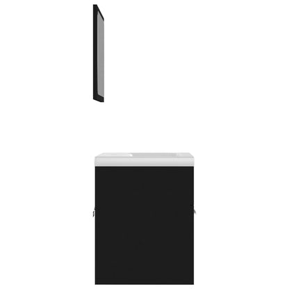 Set Mobili da Bagno Nero in Truciolato | homemem39