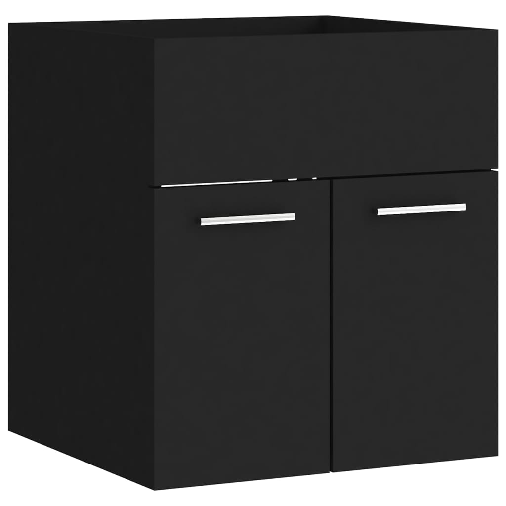 Set Mobili da Bagno Nero in Truciolato | homemem39