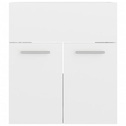 Set Mobili da Bagno Bianco Lucido in Truciolato | homemem39