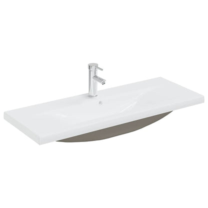 Mobile Bagno con Lavabo Integrato Bianco