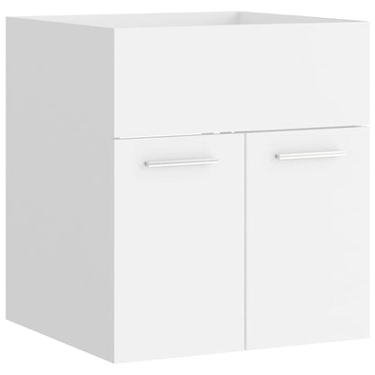 Set Mobili da Bagno Bianco in Legno Multistrato
