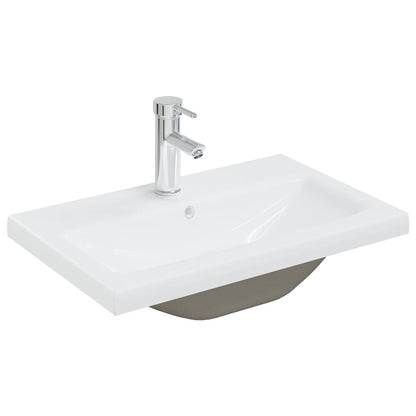 Set Mobili da Bagno Bianco in Legno Multistrato