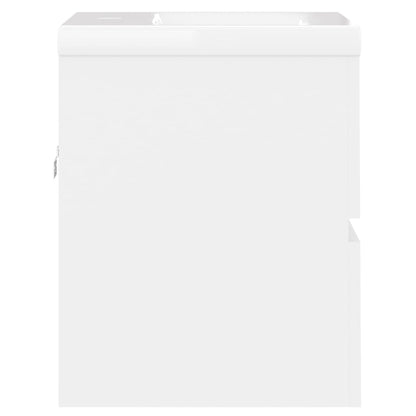 Mobile con Lavabo Integrato Bianco in Legno Multistrato | homemem39