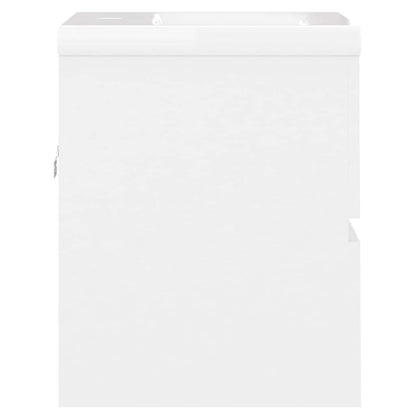 Mobile con Lavabo Integrato Bianco in Legno Multistrato