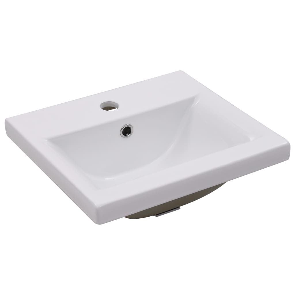 Mobile con Lavabo Integrato Bianco in Legno Multistrato | homemem39