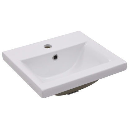 Mobile con Lavabo Integrato Bianco in Legno Multistrato | homemem39