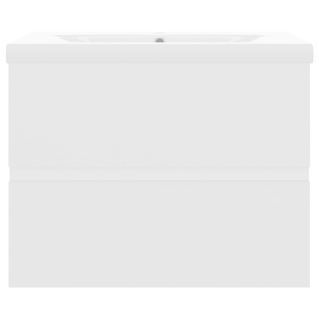 Mobile con Lavabo Integrato Bianco in Legno Multistrato | homemem39