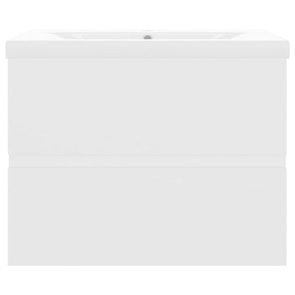 Mobile con Lavabo Integrato Bianco in Legno Multistrato | homemem39