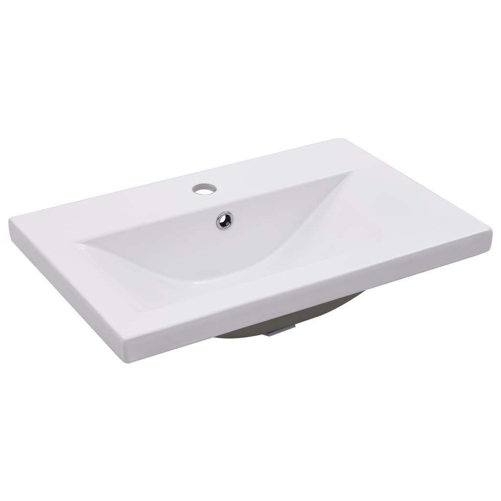 Mobile con Lavabo Integrato Bianco in Legno Multistrato | homemem39