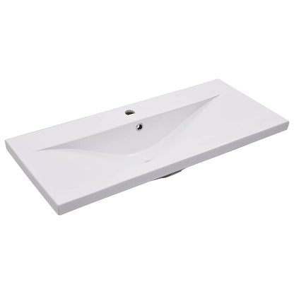 Mobile con Lavabo Integrato Bianco in Legno Multistrato
