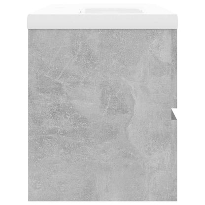 Mobile con Lavabo Integrato Grigio Cemento in Legno Multistrato | homemem39
