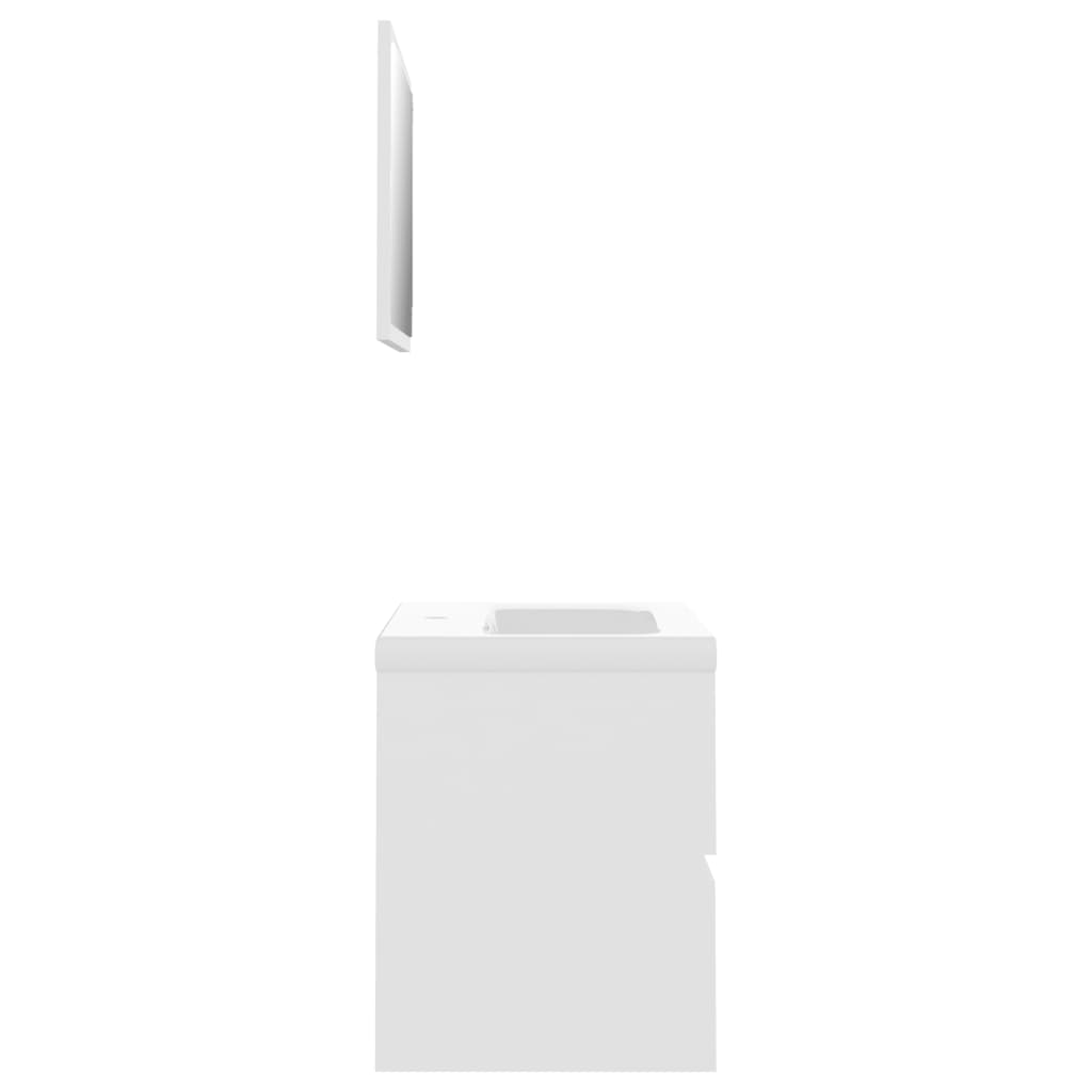 Set Mobili da Bagno Bianco in Legno Multistrato | homemem39