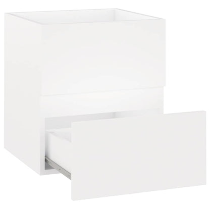Mobile con Lavabo Integrato Bianco in Legno Multistrato | homemem39