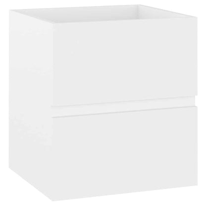 Mobile con Lavabo Integrato Bianco in Legno Multistrato