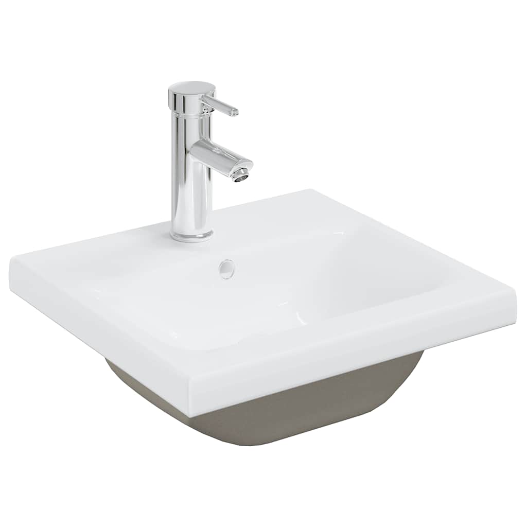 Mobile con Lavabo Integrato Bianco in Legno Multistrato | homemem39