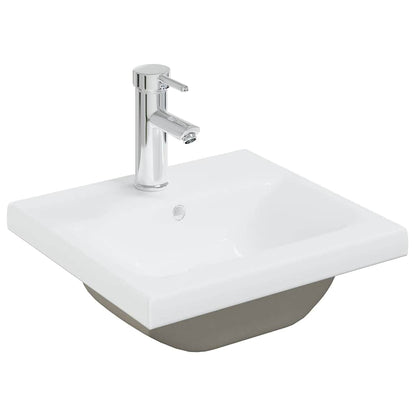 Mobile con Lavabo Integrato Bianco in Legno Multistrato