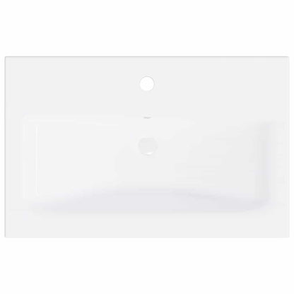 Mobile con Lavabo Integrato Bianco in Legno Multistrato