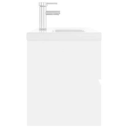 Mobile Bagno con Lavabo Integrato Bianco in Legno Multistrato | homemem39
