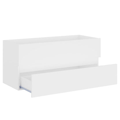 Mobile Bagno con Lavabo Integrato Bianco in Legno Multistrato | homemem39