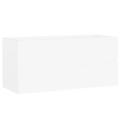 Mobile Bagno con Lavabo Integrato Bianco in Legno Multistrato | homemem39