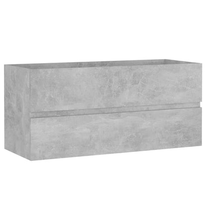 Mobile con Lavabo Integrato Grigio Cemento in Legno Multistrato | homemem39