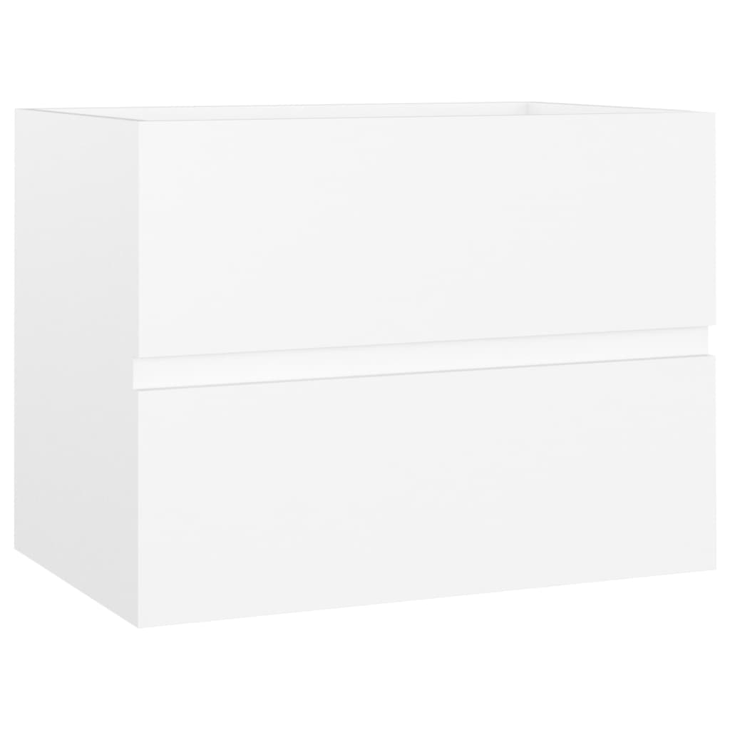 Set Mobili da Bagno Bianco in Legno Multistrato | homemem39