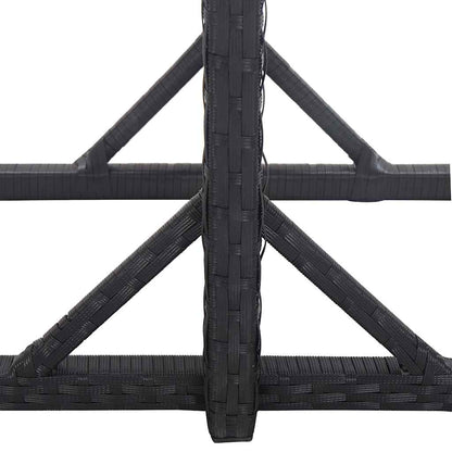 Set Mobili da Pranzo per Giardino 3 pz Nero | homemem39