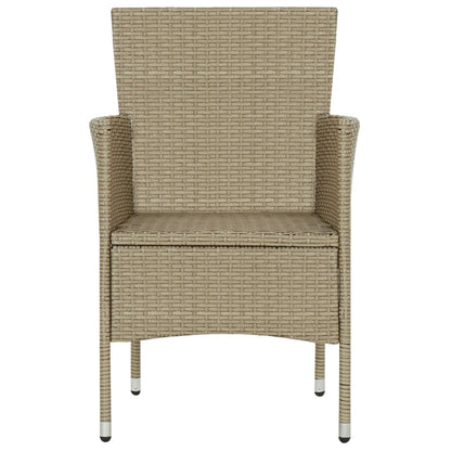 Set Mobili da Pranzo per Giardino 3 pz Beige - homemem39