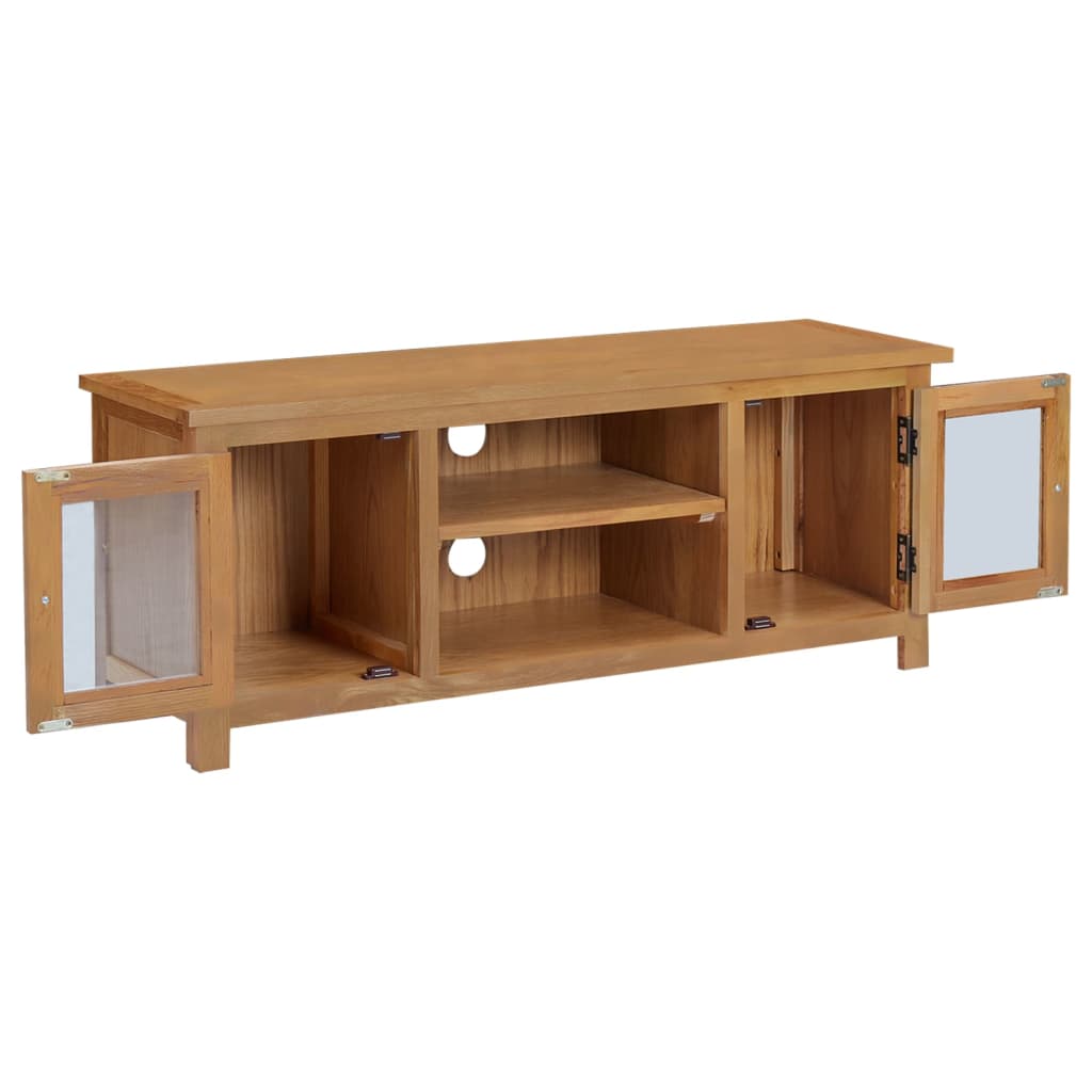 Mobile TV 110x35x44 cm in Legno Massello di Rovere - homemem39