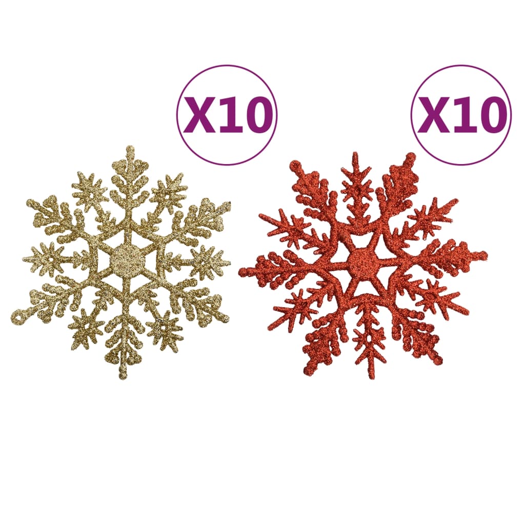 Set Addobbi di Natale 108 pz Oro e Rosso | homemem39