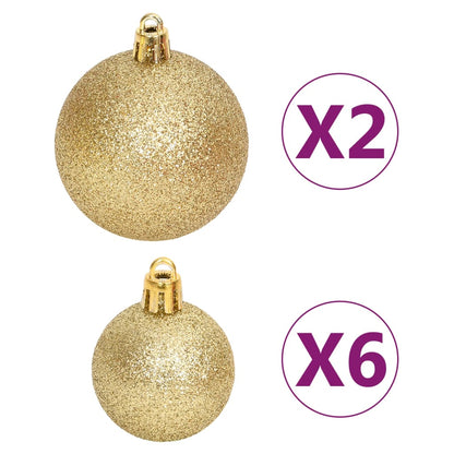 Set Addobbi di Natale 108 pz Oro e Rosso | homemem39