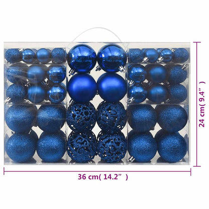Set Palline di Natale 100 pz Blu | homemem39
