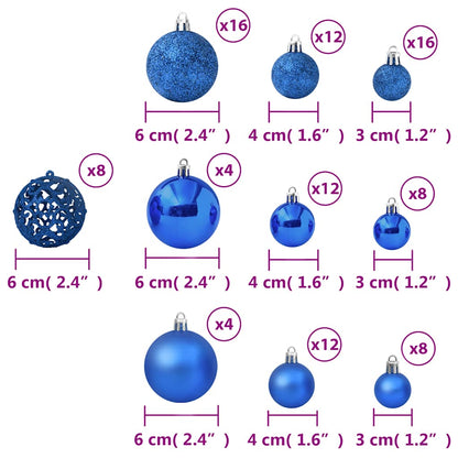Set Palline di Natale 100 pz Blu | homemem39