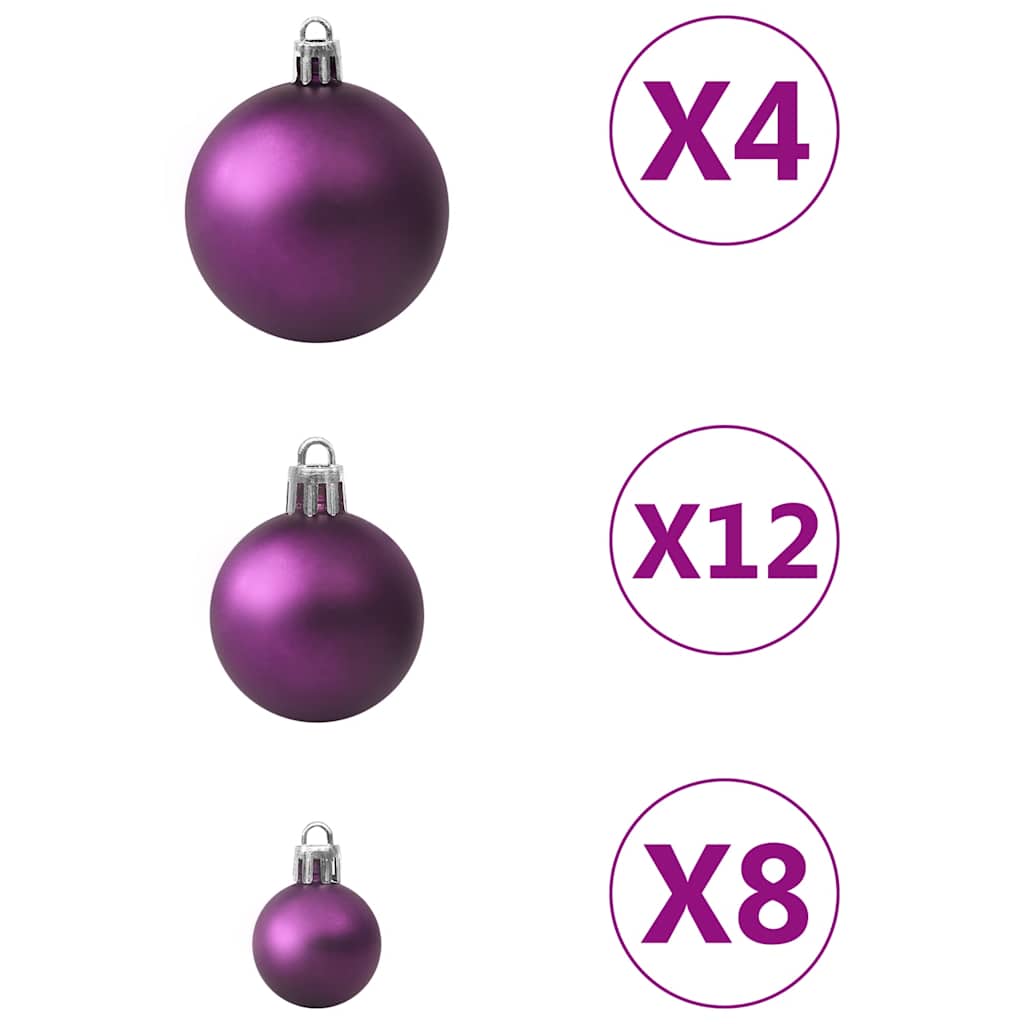Set Palline di Natale 100 pz Viola | homemem39