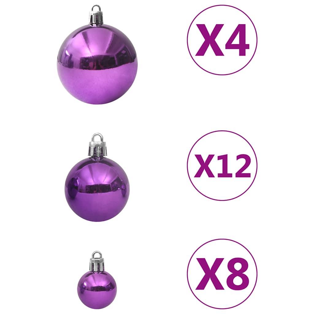 Set Palline di Natale 100 pz Viola | homemem39