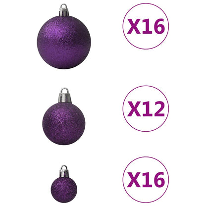 Set Palline di Natale 100 pz Viola | homemem39
